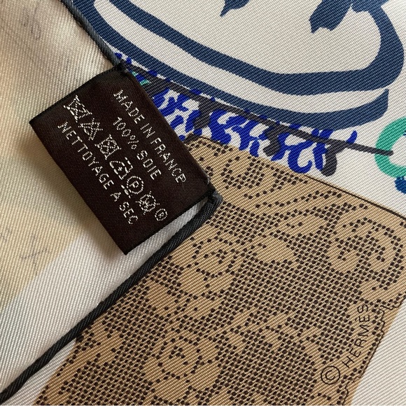 Brand New Hermes La Maison des Oiseaux Parleurs Silk Scarf - Picture 3 of 14